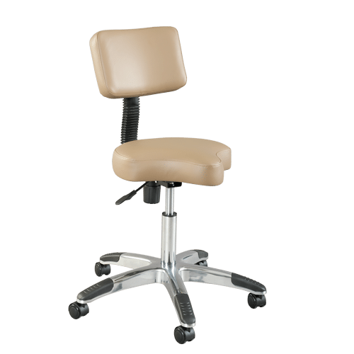 Silhouet-Tone  DELUXE CONTOURED AIR-LIFT STOOL with backrest   | Spa Vision Medical Supply