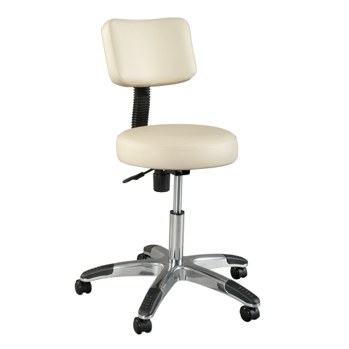 Silhouet-Tone  ROUNDED STOOL DELUXE with backrest  | Spa Vision Medical Supply